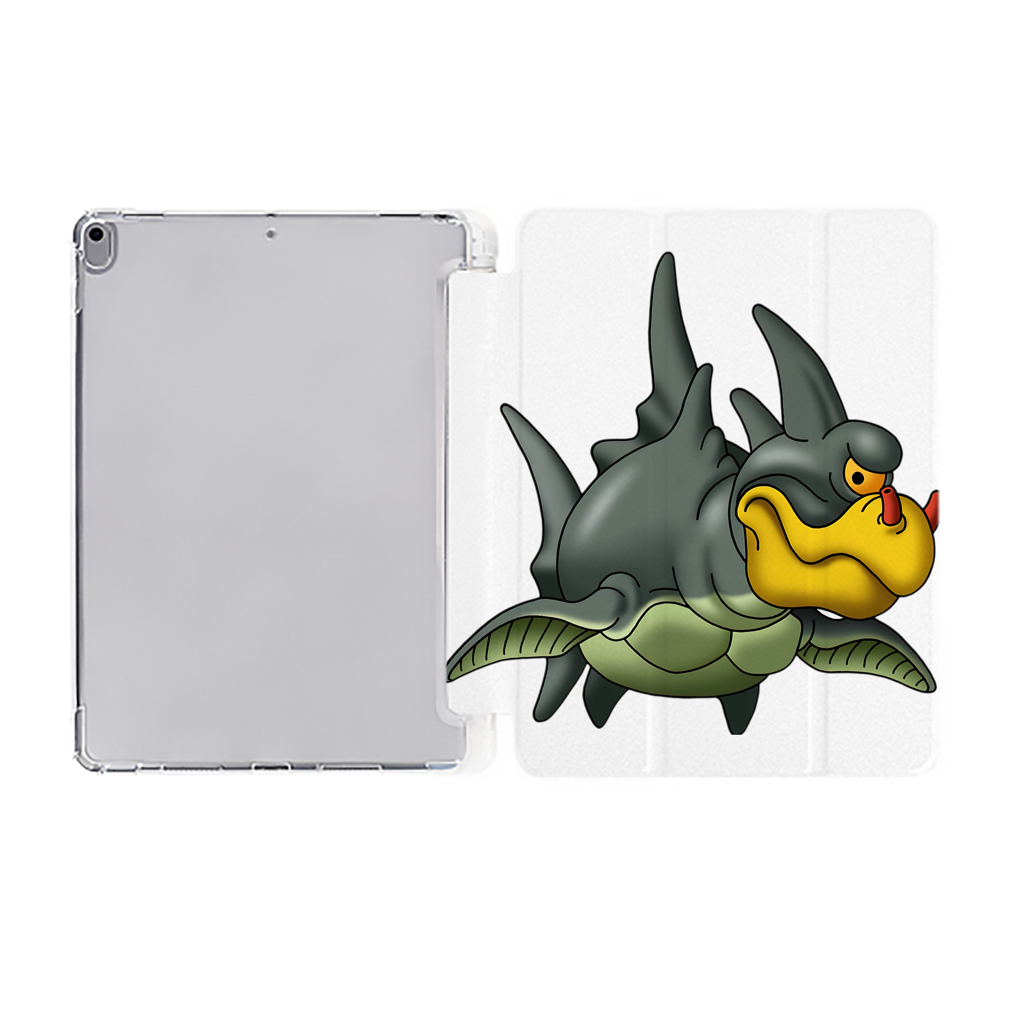 （画像用） ドラゴンクエスト Doragon Kuesuto Dragon Quest IPad ケース ペン収納付き 三つ折りスタンド PUレザー×シリコン 対応機種9.5/10.5/10.9インチ